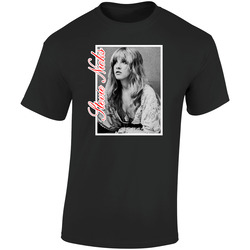 New Stevie Nicks Fleetwood Mac Vintage Standard Adult Black T- S To 5xl Retro Graphic Unisex Soft Cotton Black T Shirt
