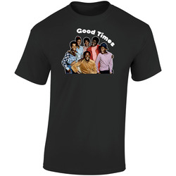 Good Times Retro Graphic Unisex Soft Cotton Black T Shirt