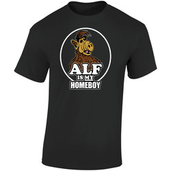 Alf Home Boy Retro Graphic Unisex Soft Cotton Black T Shirt