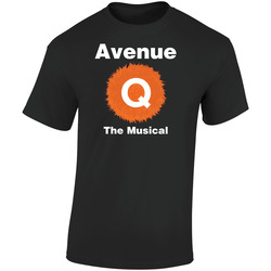 Avenue Q The Musical Retro Graphic Unisex Soft Cotton Black T Shirt