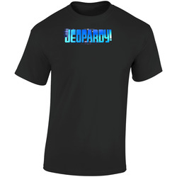Jeopardy Game Show Logo Retro Graphic Unisex Soft Cotton Black T Shirt
