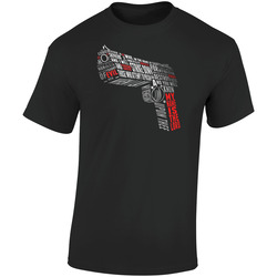 Pulp Fiction Gun Quote Samuel L Jackson Retro Graphic Unisex Soft Cotton Black T Shirt