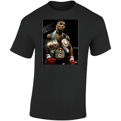 Mike Tyson 3 Belts Cool Retro Boxer Fan Retro Graphic Unisex Soft Cotton Black T Shirt