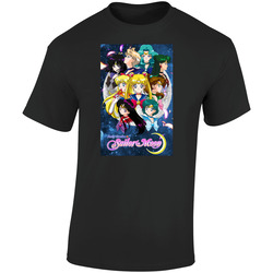 Sailor Moon Anime Tv Show  Cool Fan Retro Graphic Unisex Soft Cotton Black T Shirt