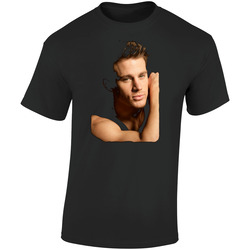 Channing Tatum Dear John Black Retro Graphic Unisex Soft Cotton Black T Shirt