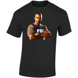Criminal Minds Derek Morgan Mystery Retro Graphic Unisex Soft Cotton Black T Shirt