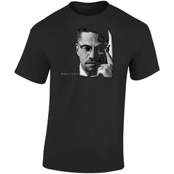 Malcolm X Retro Graphic Unisex Soft Cotton Black T Shirt
