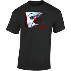 It Clown Retro Graphic Unisex Soft Cotton Black T Shirt
