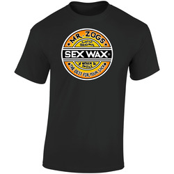 01 Sex Wax Mr Zogs Surf Shirt Short Sleeve Black Tee Retro Graphic Unisex Soft Cotton Black T Shirt