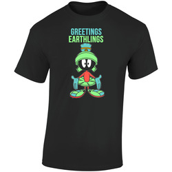 Marvin The Martian 7 Shoe Colourway Retro Graphic Unisex Soft Cotton Black T Shirt