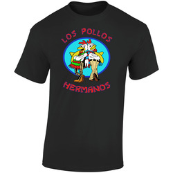Pollos Hermanos Black Retro Graphic Unisex Soft Cotton Black T Shirt