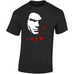 Live By The Code Dexter Retro Graphic Unisex Soft Cotton Black T Shirt