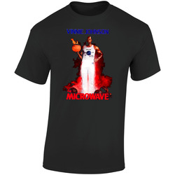Retro 1980s Vinnie Johnson The Microwave Retro Graphic Unisex Soft Cotton Black T Shirt