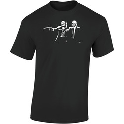 Star Wars Pulp Fiction Retro Graphic Unisex Soft Cotton Black T Shirt