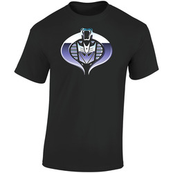 Transformers Vs Gi Joe Retro Graphic Unisex Soft Cotton Black T Shirt