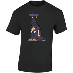 Hot Cartoon Schleprock Flintstones Bad Fate Retro Graphic Unisex Soft Cotton Black T Shirt