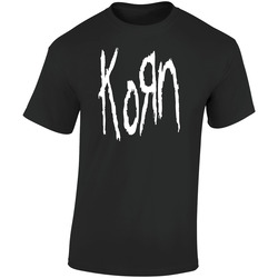 Torn Korn Retro Graphic Unisex Soft Cotton Black T Shirt