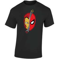 Home Coming Iron Spid Retro Graphic Unisex Soft Cotton Black T Shirt