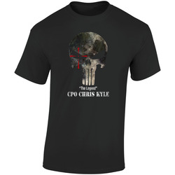 Cpo Chris Kyle Retro Graphic Unisex Soft Cotton Black T Shirt