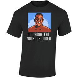 Mike Tyson Punchout 8bit Retro Graphic Unisex Soft Cotton Black T Shirt