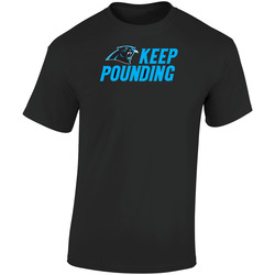 Keep Pounding Caroline Panthers Football Tee Retro Graphic Unisex Soft Cotton Black T Shirt