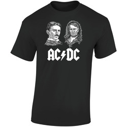 Acedece Hitam Retro Graphic Unisex Soft Cotton Black T Shirt