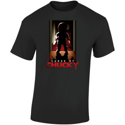 Curse Of Chucky Classic Horror Movie Retro Graphic Unisex Soft Cotton Black T Shirt