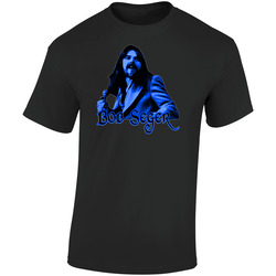 Bob Seger Rock 70s Classic Vintage Retro Graphic Unisex Soft Cotton Black T Shirt