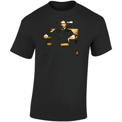 Tony Montana Al Pacino Retro Graphic Unisex Soft Cotton Black T Shirt