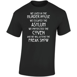 Monster House Men's Black Retro Graphic Unisex Soft Cotton Black T Shirt