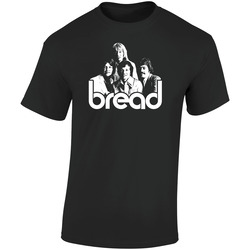 Bread Retro Graphic Unisex Soft Cotton Black T Shirt
