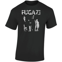 Fugazi Punk Rock Retro Retro Graphic Unisex Soft Cotton Black T Shirt