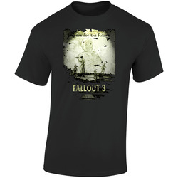 Fallout 3 Video Game Retro Graphic Unisex Soft Cotton Black T Shirt