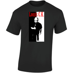 Louis Ck Comic Gangster Retro Graphic Unisex Soft Cotton Black T Shirt