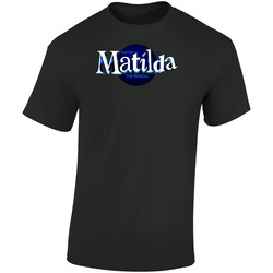 Matilda Musical Logo Retro Graphic Unisex Soft Cotton Black T Shirt