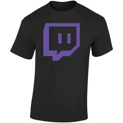 Twitch Retro Graphic Unisex Soft Cotton Black T Shirt