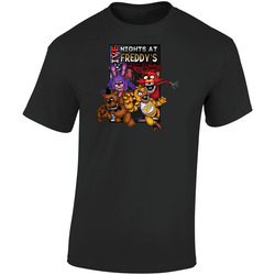 Five Nights At Freddy's Comic Comes Alive Retro Graphic Unisex Soft Cotton Black T Shirt