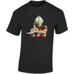 Ultraman Kids Retro Cult Tv Show Retro Graphic Unisex Soft Cotton Black T Shirt