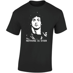 Rambo Nothing Is Over Retro Retro Graphic Unisex Soft Cotton Black T Shirt