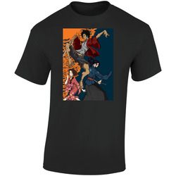 Samurai Champloo Anime Tv Show  Cool Fan Retro Graphic Unisex Soft Cotton Black T Shirt
