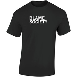 Jayz Blame Society Retro Graphic Unisex Soft Cotton Black T Shirt