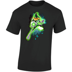 Daffy Duck Green Lantern Super Hero Retro Graphic Unisex Soft Cotton Black T Shirt