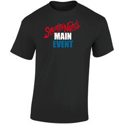 Saturday Nights Main Event Retro Graphic Unisex Soft Cotton Black T Shirt