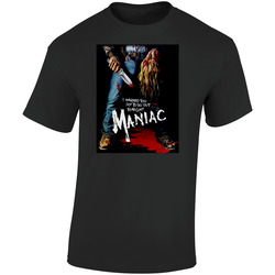 Maniac Classic Movie Brand New Black Retro Graphic Unisex Soft Cotton Black T Shirt