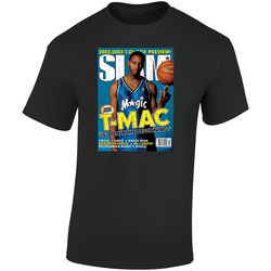 Slam Magazine Issue 64 Tracy Mcgrady Popular Basketball Magazine Grunge Look Retro Graphic Unisex Soft Cotton Black T Shirt