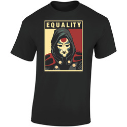 Legend Of Korra Amon Cartoon Retro Graphic Unisex Soft Cotton Black T Shirt