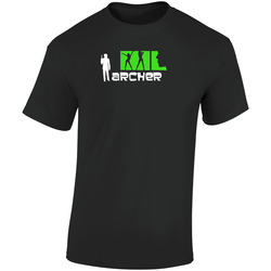 Archer Cartoon Retro Graphic Unisex Soft Cotton Black T Shirt