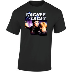 Cagney And Lacey Retro Tv Show Retro Graphic Unisex Soft Cotton Black T Shirt