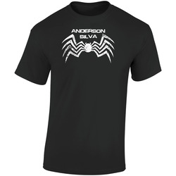 Anderson Silva Spider Symbol Retro Graphic Unisex Soft Cotton Black T Shirt