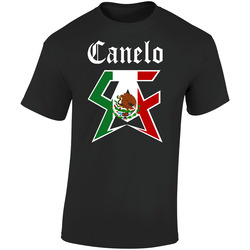 Canelo 1 Logo Color Black Retro Graphic Unisex Soft Cotton Black T Shirt